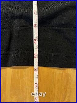 100 % merino wool long sleeved Half Zip Bike cycling jersey SURLY. Black
