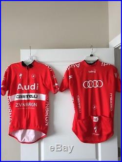 2016 Castelli Team Audi Cycling Short and Long Sleeve Jerseys and Bibs (Size L)