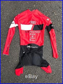 2016 Cuore Audi Reno Tahoe Cycling Team Men's Long Sleeve Skinsuit Size M New