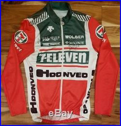 7-Eleven Cycling Team Long Sleeve Jersey Team Issued Descente 1980s Signed