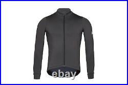 ALBION Mens Size L Long Sleeve Grey Charcoal Slate Cycling Jersey