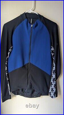 ASSOS MILLE GT JACKET SPRING FALL CYCLING Size LARGE BLUE