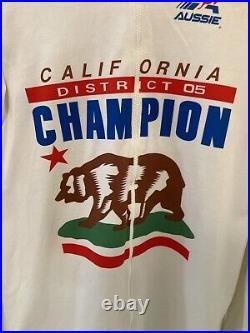AUSSIE Men's Cycling Jersey Size Large Long Sleeve VTG California district champ