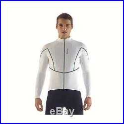 AcquaZero H2O Long Sleeve Cycling Jersey in White Made in Italy by Santini