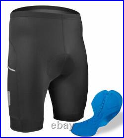 Aero Tech Men's All Day USA Padded Cycling Shorts with Reflective Side Pockets