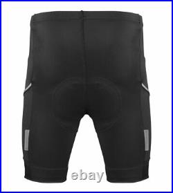 Aero Tech Men's All Day USA Padded Cycling Shorts with Reflective Side Pockets