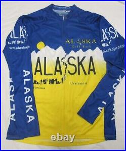 Alaska AK Long Sleeve Cycling Jersey Mens XL NEW