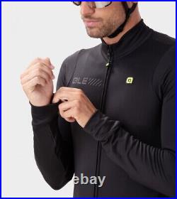 Ale Cycling Mens Winter Jersey Long Sleeve Solid Black-Size 3XLBRAND NEW