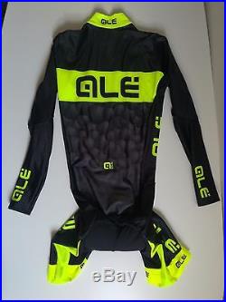Ale Cycling Skinsuit Long Sleeve, M, Neon Yellow, Thermal (Worldwide Shipping)