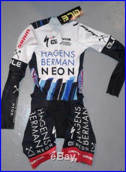 Ale Team AxeonHagens Berman Neon Cycling Long Sleeve Suit Small Used
