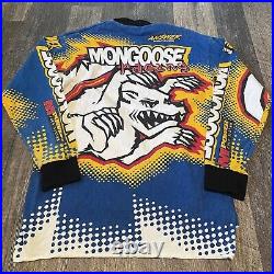Answer Racing Mongoose Jersey VTG Bmx Medium Blue HTF Fox motocross 90s
