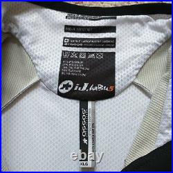 Assos iJ. HaBu5 Shirt Men XLG Black Cream Full Zip Long Sleeve Cycling