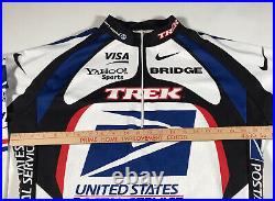 B299 Usps Lance Armstrong Nike Trek Tour De France Cycling Jersey Mens XL