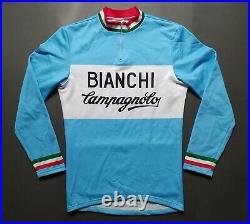 BIANCHI CAMPAGNOLO Vintage Retro Cycling Jersey Long Sleeve Radtrikot Maglia