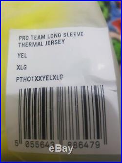 BNWT Rapha Yellow Long Sleeve Pro Team Training Jersey. Size XL
