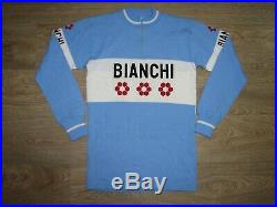 Bianchi Bike Shirt Cycling Eroica Vintage 70's Regina Long Sleeve Size IV
