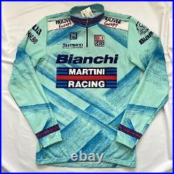 Bianchi Cycling Jersey Long Sleeve Nwt Martini Racing Shimano Celle Italia