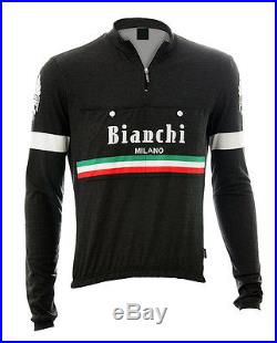 Bianchi Milano Hiten Wool Long Sleeve Jersey Black L