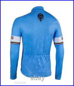 Bianchi Milano LEGGENDA Lightweight Long Sleeve Cycling Jersey BLUE