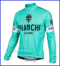 Bianchi Milano LEGGENDA Lightweight Long Sleeve Cycling Jersey CLASSIC CELESTE