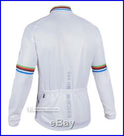 Bianchi Milano LEGGENDA Lightweight Long Sleeve Cycling Jersey CLASSIC WHITE