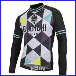 Bianchi-Milano Leggenda Men's Fleece Long Sleeve Cycling Jersey All Sizes NEW