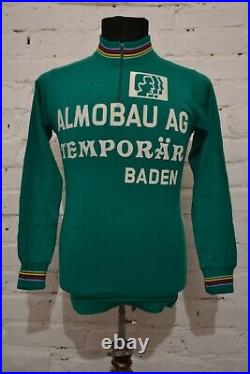Bike Cycling Jersey Vintage Befa Sport 70'S Almobau AG Temporar Baden 50% Wool S