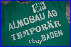 Bike Cycling Jersey Vintage Befa Sport 70'S Almobau AG Temporar Baden 50% Wool S