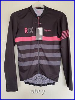 Bnwt Black Rapha Pro Team Rcc Midweight Long Sleeve Cycling Jersey Large 20