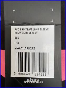 Bnwt Black Rapha Pro Team Rcc Midweight Long Sleeve Cycling Jersey Large 20