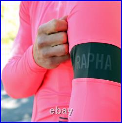 Bnwt Pink Black Rapha Pro Team Long Sleeve Midweight Cycling Jersey Medium 20