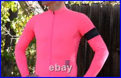 Bnwt Pink Black Rapha Pro Team Long Sleeve Midweight Cycling Jersey Medium 20