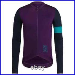 Bnwt Rapha Pro Team Cycling Training Long Sleeve Purple On Navy Medium Midweight