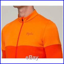 Brand New Rapha Tricolour Bright Orange Red Long Sleeve Jersey Medium M