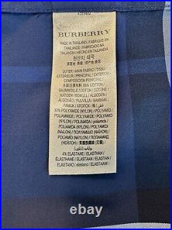 Burberry Buttondown Blue/White Plaid Large