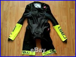 CASTELLI BODY PAINT 3.3 long sleeve speed suit Black/Yellow Fluo Skinsuit 2XL