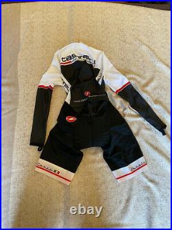 CASTELLI Cycling Long Sleeve Skinsuit BRAND NEW ROSSOCORSA ORIGINAL SIZE M
