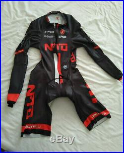 CASTELLI NTFO Skinsuit Speed Suit Long Sleeve Triathlon Time Trial BRAND NEW Med