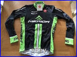 CASTELLI Pro FZ THERMAL Long Sleeve Race Fit Jersey MERIDA Team Issue SIZE M NEW