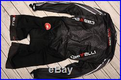 CASTELLI ROSSO CORSA BODY PAINT long sleeve speed suit BLACK SKINSUIT XL