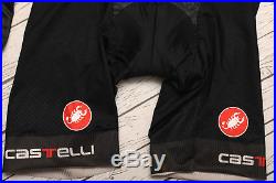CASTELLI ROSSO CORSA BODY PAINT long sleeve speed suit BLACK SKINSUIT XL