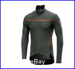 CL19# Castelli Perfetto Gre Windstopper Long Sleeve Cycling Jersey XL RRP £180