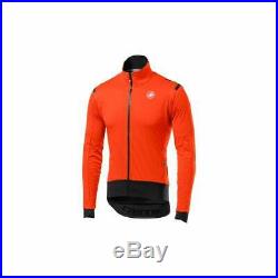 Castelli Alpha RoS Light Long Sleeve Cycle Gore Windstopper Jacket Small Orange