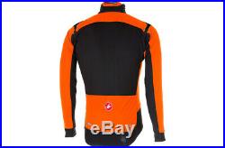 Castelli Alpha RoS Light Long Sleeve Cycle Gore Windstopper Jacket Small Orange
