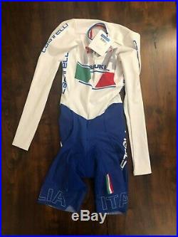 Castelli BODY LONG SLEEVE Speedsuit Skinsuit Time Trail TT Suit Cycling M