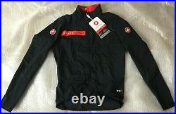 Castelli Beta Ros Long sleeve cycling Jacket Medium Light Black RRP £225.00