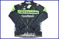 Castelli Cannondale Cycling Jersey Men's Sz Large Black / Green Brand New
