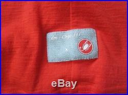 Castelli Chpt. 3 Cycling Long Sleeve Wool Base Layer Rosso Fuoco Size 36 (S)