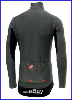 Castelli Cycling Men Perfetto Long Sleeve Jersey Forest Gray Large L