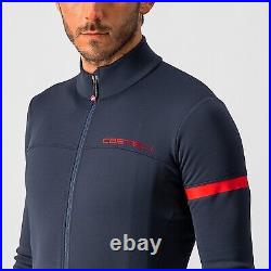 Castelli FONDO 2 Thermal Long Sleeve Jersey SAVILE BLUE/RED